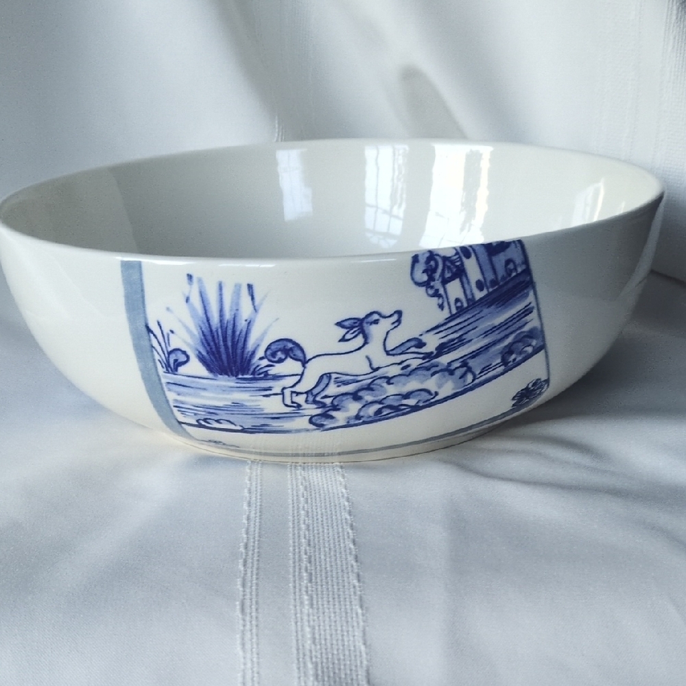 Tiffany & Co. Italian Blue and White Pasta or Serving Bowl - Picture 4 of 6